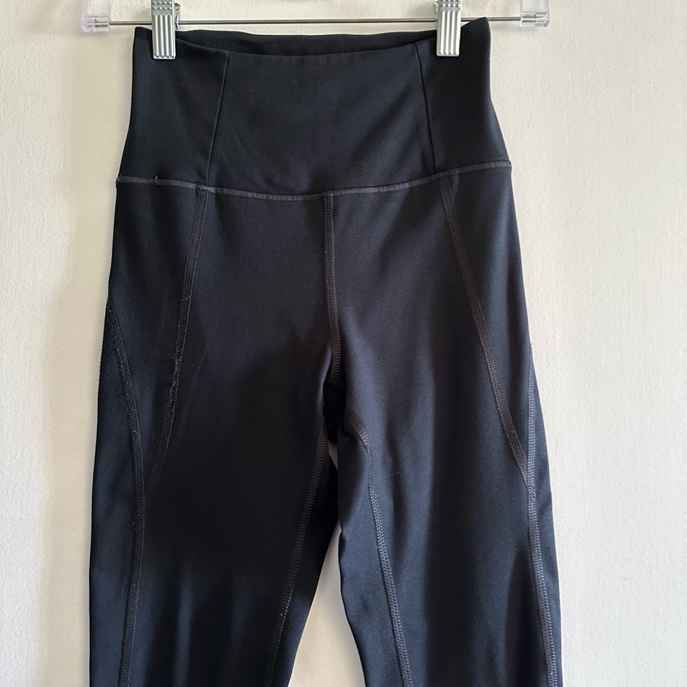 Girlfriend Collective Black Full Length High Waist Leggings size XS EUC - Picture 3 of 7